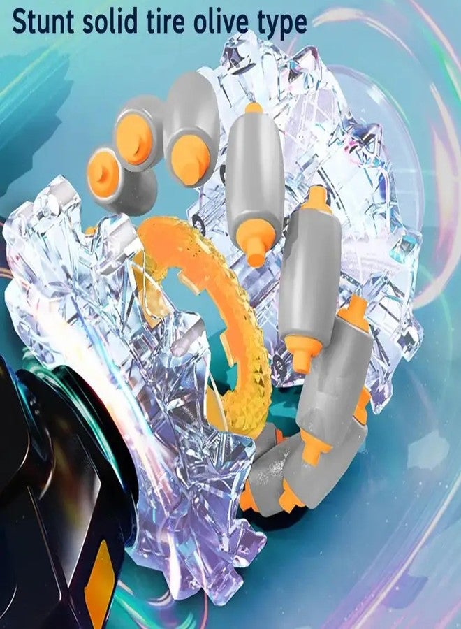 NVF Remote Control Stunt Car, 4WD RC Drift Vehicle with LED Lights, 360° Rotation, Double-Sided Driving, USB Charging - Image 4